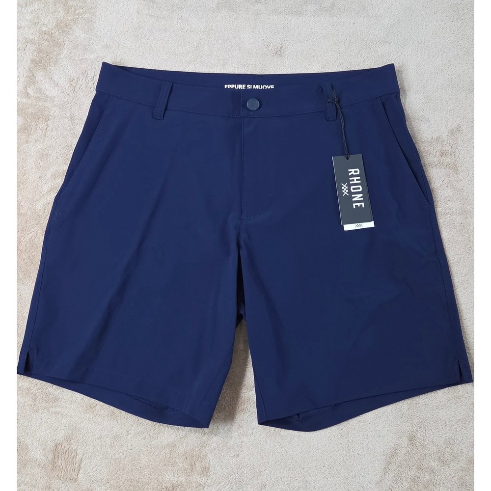 Rhone‎ Resort Short Quick Dry Shorts 8" Italian Fabric Navy Blue Men Size 31 NEW